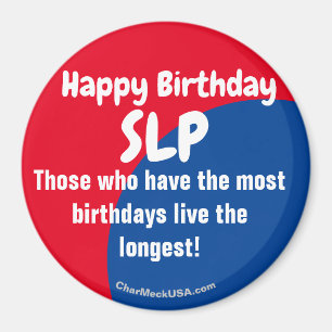 Imã Feliz Aniversário do LP Frigorífico Magnet