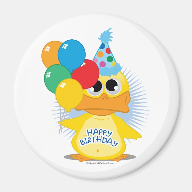 Imã Feliz Aniversário Duque (Frente)