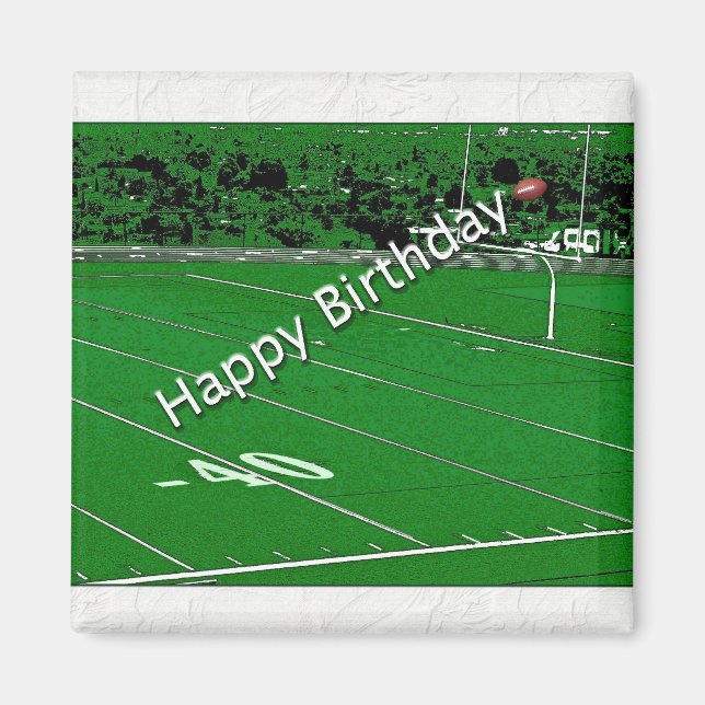 Imã Feliz Aniversário Fanático (Frente)