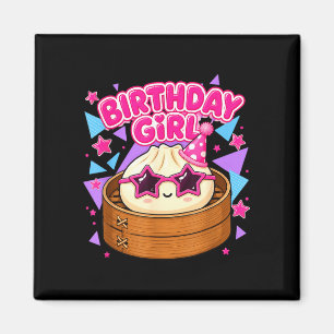 Imã Feliz aniversário garota kawaii anime aniversário