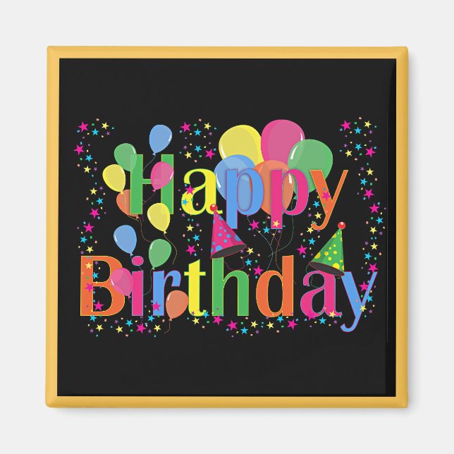 Imã Feliz Aniversário, Hora de Comemorar, (Frente)