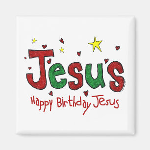 Imã Feliz aniversário Jesus