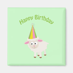 Imã Feliz aniversário Lamb