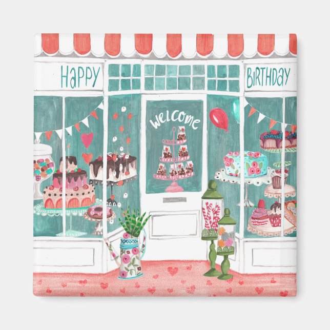 Imã Feliz aniversário | Magnet (Frente)