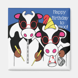 Imã Feliz aniversário para Moo da Magnet Square!
