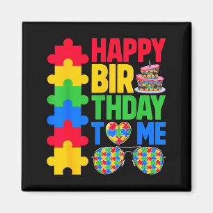 Imã Feliz Aniversário para Quebra-Cabeças de Conscient