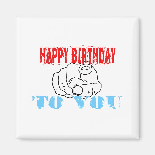 Imã Feliz Aniversário Para Você (Frente)