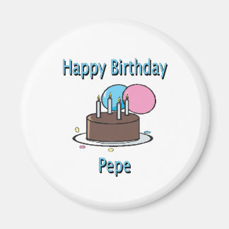 Imã Feliz Aniversário Pepe Vovô Francês Aniversário De