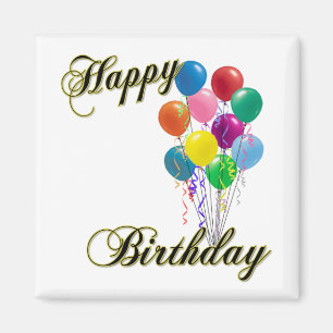 Imã Feliz aniversario - personalize o ímã