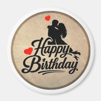 Imã Feliz Aniversário Romântico