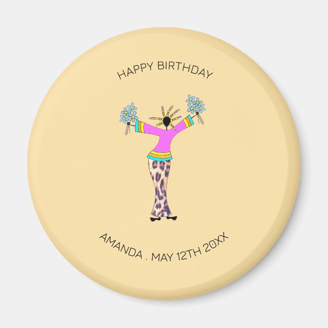 Imã Feliz aniversário, Senhora Incrível (Frente)