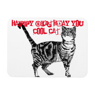 Ímã Feliz Aniversário, Seu Legal Cartão De Aniversário