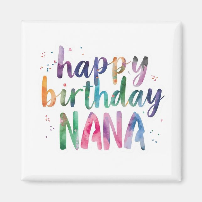 Imã Feliz Aniversário Vovó (Frente)