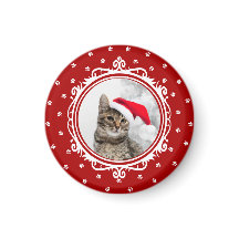 "Feliz Ano de Meow!" Gato de Natal do Lover