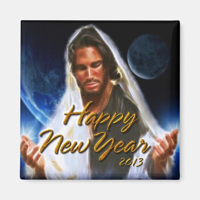 Imã Feliz Ano Novo 2013 Ímã (Frente)