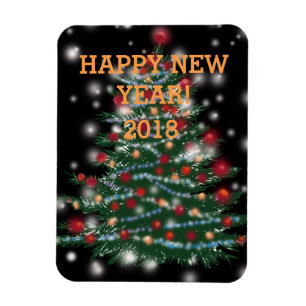 Ímã Feliz ano novo 2018