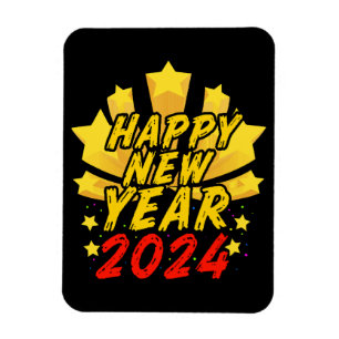 Ímã Feliz Ano Novo 2024