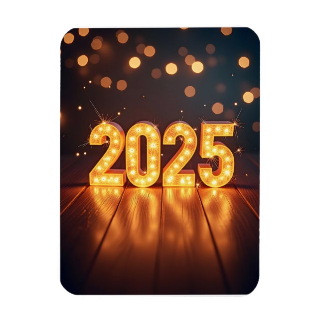 Ímã Feliz ano novo 2025 (Vertical)