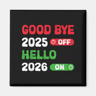 Imã Feliz ano novo 2026 Adeus 2025 Olá 2026