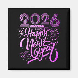 Imã Feliz ano novo 2026 Fireworks Party Premium