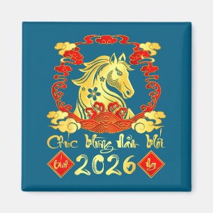 Imã Feliz Ano Novo 2026 Tet Ano Novo Lunar Vietnamita