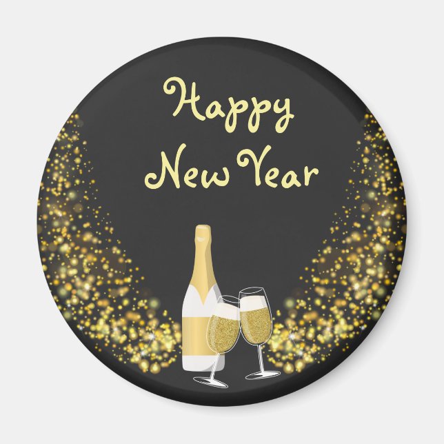 Imã Feliz ano novo anos novos (Frente)