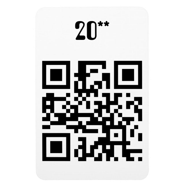 Ímã Feliz ano novo - Inglês (Vertical)