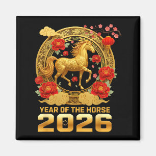 Imã Feliz Ano Novo Lunar 2026 – Ano do Cavalo Cele