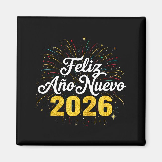 Imã Feliz Año Nuevo 2026 Spanish New Years Eve Party  (Frente)