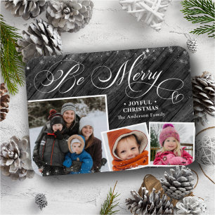 Ímã FELIZ BE Colagem de Fotos no Natal 3