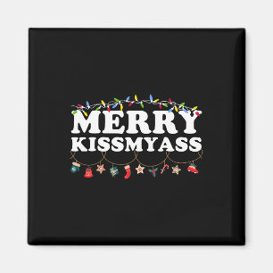 Imã Feliz Beijo Meu Natal Luzes Sarcástico Natal Diver
