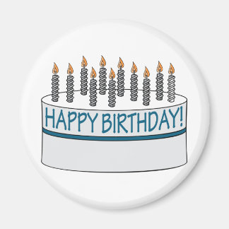 Imã Feliz Bolo de Aniversário