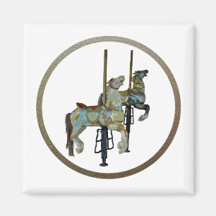 Imã Feliz bonito, rodar o ímã Carrossel Horse