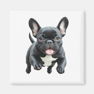 Imã Feliz Cachorro Francês Brincadeira Brincadeira