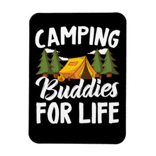 Ímã Feliz Camper Camping Buddies Para A Vida