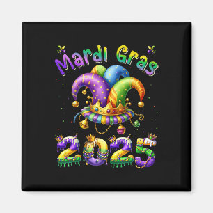 Imã Feliz Carnaval Mardi Gras Mardi Gras 2025 Jester O