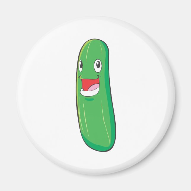 Imã Feliz Cartoon Vegetal da aboborinha (Frente)