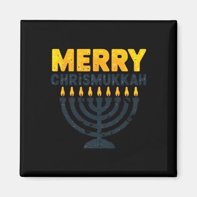 Imã Feliz Chrismukkah Natal Hanukkah Chanukiah Gif (Frente)