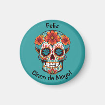 Feliz Cinco de Maio! Caveira de Açúcar