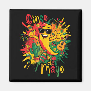 Imã Feliz cinco de maio festa mexicana partido 5 de ma