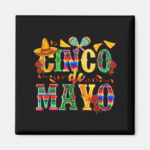 Imã Feliz cinco de maio mexicano chapéu margaritaFeliz