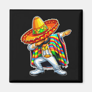 Imã Feliz cinco de maio rapaz dabbing homem mexicano