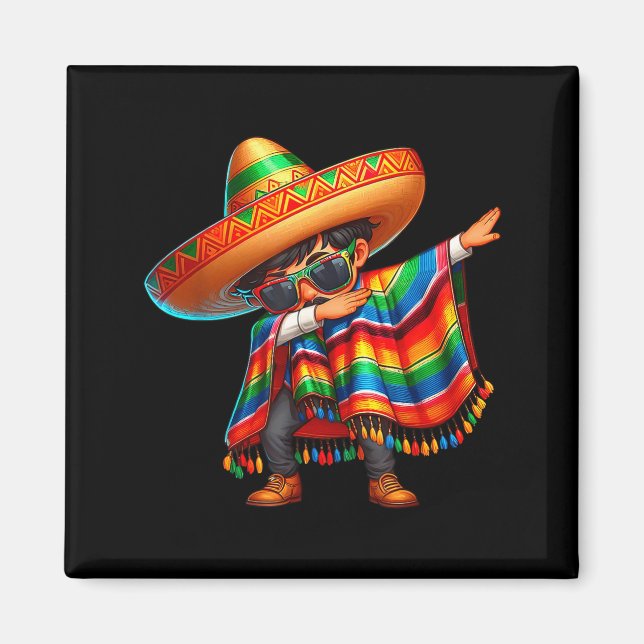 Imã Feliz cinco de maio rapaz fazendo dab mexicano (Frente)
