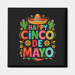Imã Feliz Cinco De Mayo Fiesta Partido Mexicano Homens
