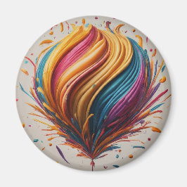 Imã Feliz Círculo de Alegria de Aniversário