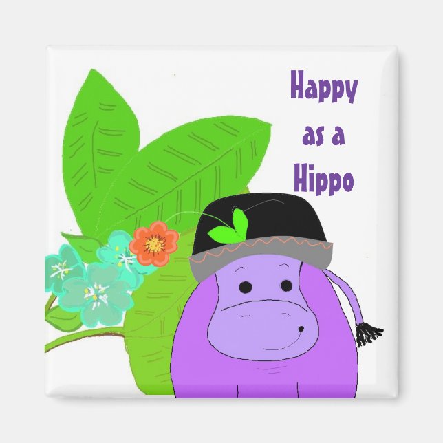 Imã Feliz como um Hipopótamo (Frente)