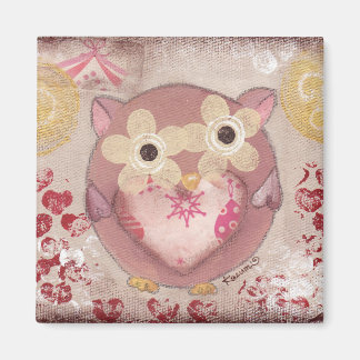 Imã Feliz Coruja Magnet