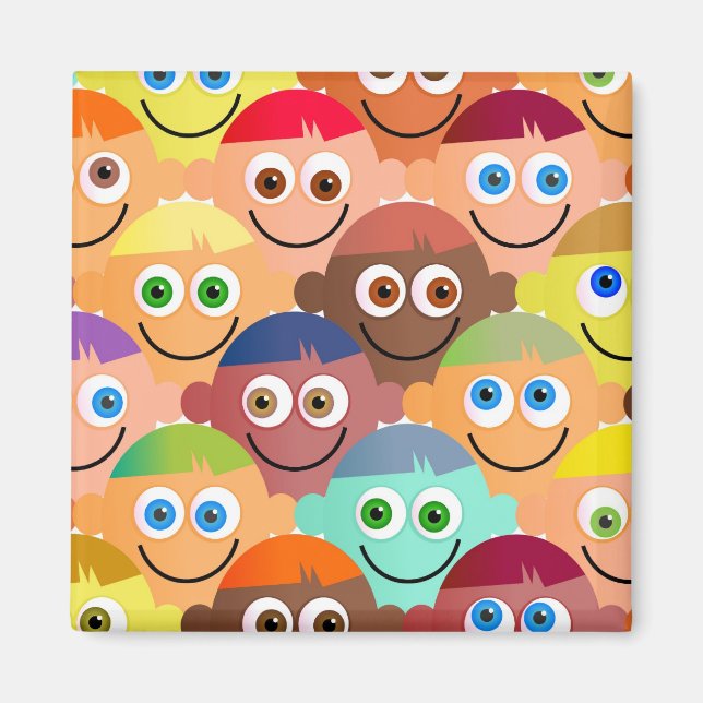 Imã Feliz Crowd (Frente)