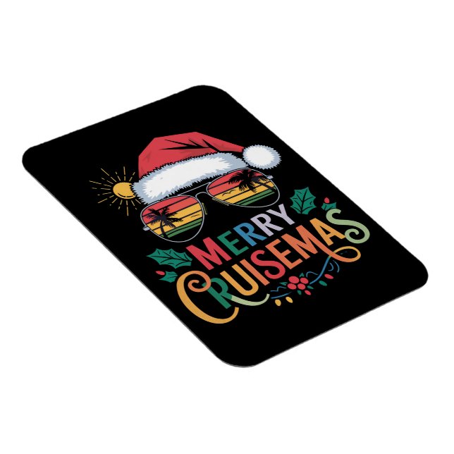 Ímã Feliz Cruisemas 2024 Papais noeis de Natal Reindee (Lado Direito)