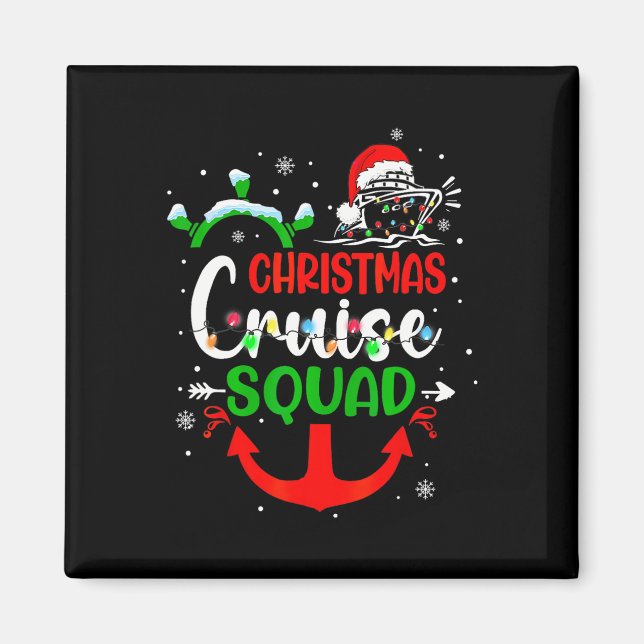 Imã Feliz Cruisemas Família Cruzeiros de Natal Squ (Frente)